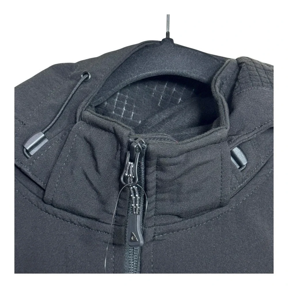 Gerry Mens Black Softshell Hooded Jacket‎ Size L G Outdoor Activewear